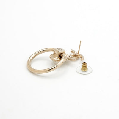 Chanel Earrings Gold Coco Mark