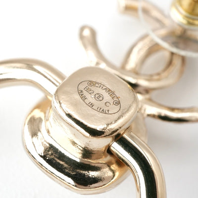 Chanel Earrings Gold Coco Mark