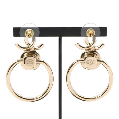 Chanel Earrings Gold Coco Mark