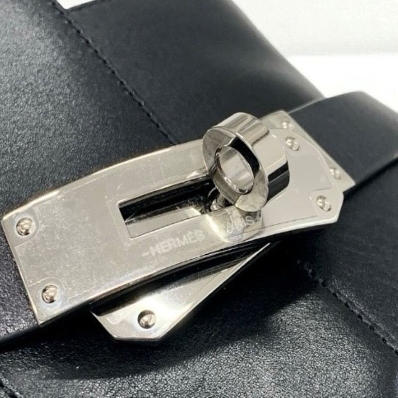 エルメス HERMES ネオ ブーツ ショートブーツ 靴 シューズ レザー ブラック シルバー 未使用 ケリー金具