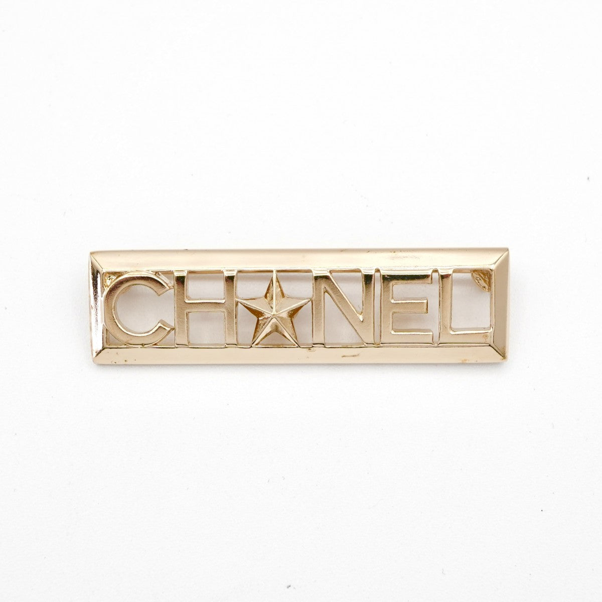 シャネル CHANEL ブローチ コサージュ ゴールド ロゴ スター