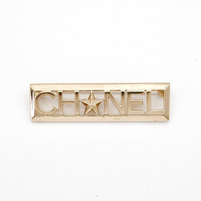 シャネル CHANEL ブローチ コサージュ ゴールド ロゴ スター