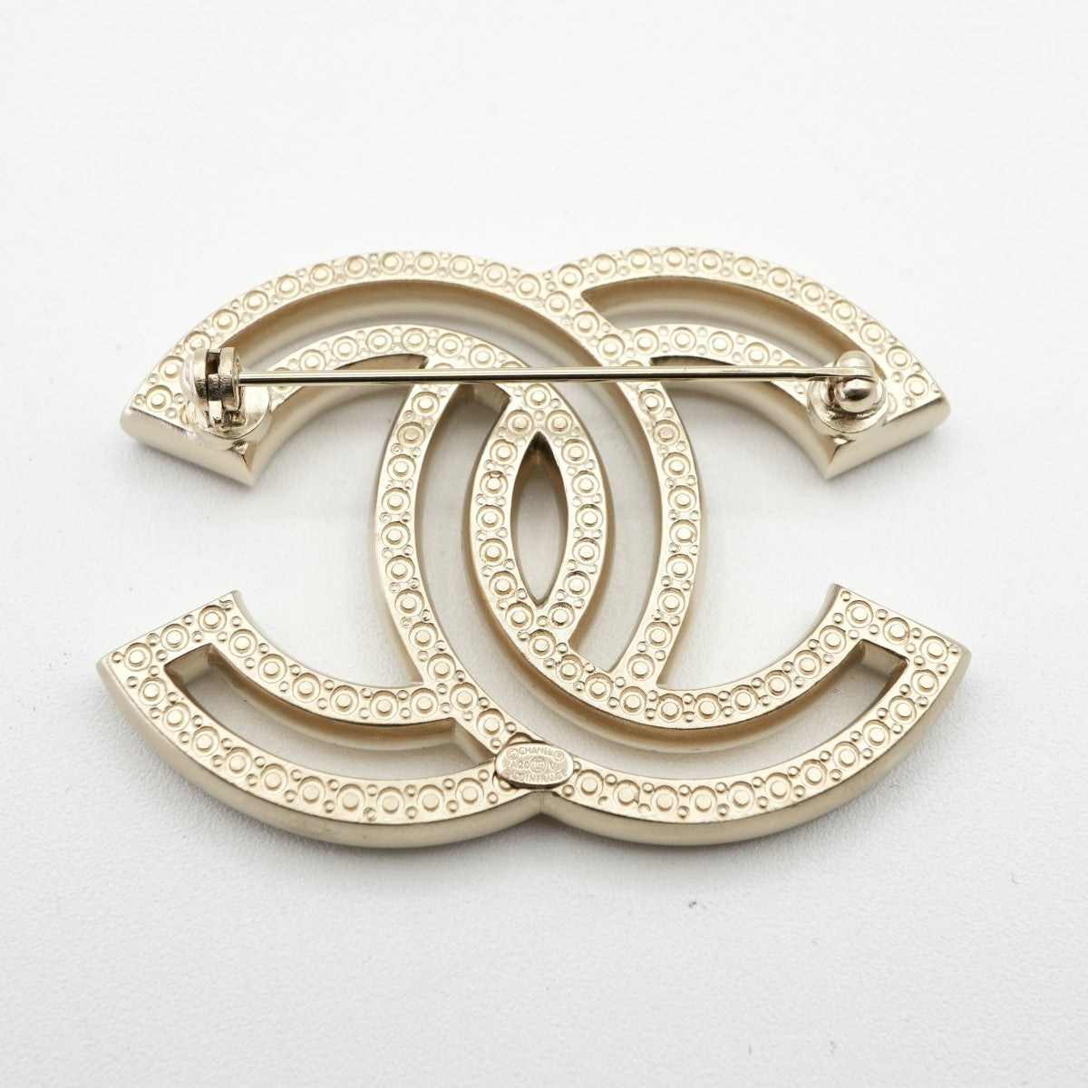 シャネル CHANEL ブローチ コサージュ ゴールド ココマーク ラインストーン