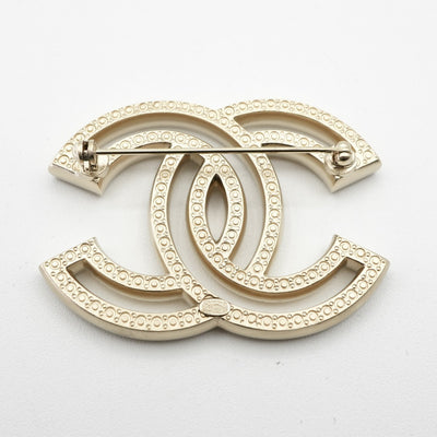 シャネル CHANEL ブローチ コサージュ ゴールド ココマーク ラインストーン