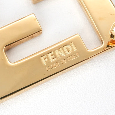 フェンディ FENDI フォーエバー ブローチ FFロゴ ブラック ゴールド