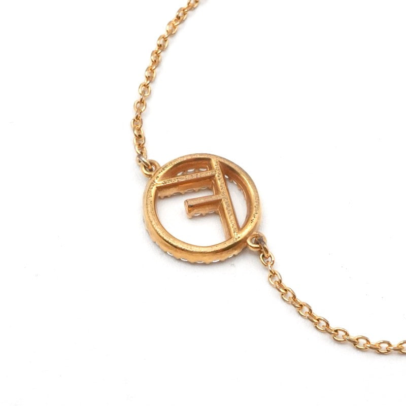 フェンディ FENDI エフイズフェンディ ブレスレット ラインストーン ゴールド