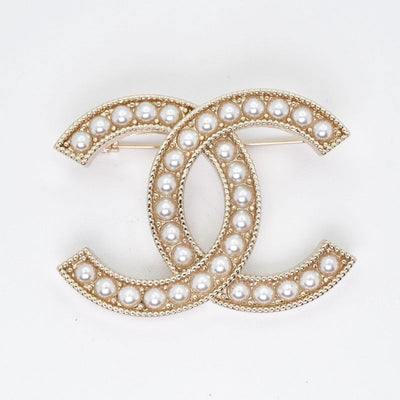 シャネル CHANEL ブローチ コサージュ ゴールド ココマーク