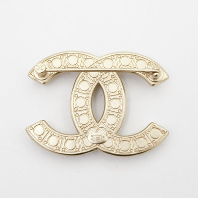 シャネル CHANEL ブローチ コサージュ ゴールド ココマーク ラインストーン
