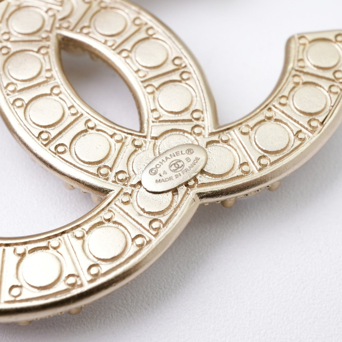 シャネル CHANEL ブローチ コサージュ ゴールド ココマーク ラインストーン