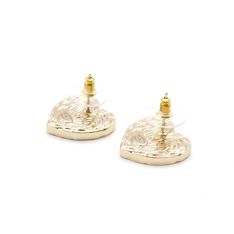 シャネル CHANEL ピアス イヤリング ゴールド ブラック ココマーク ハート