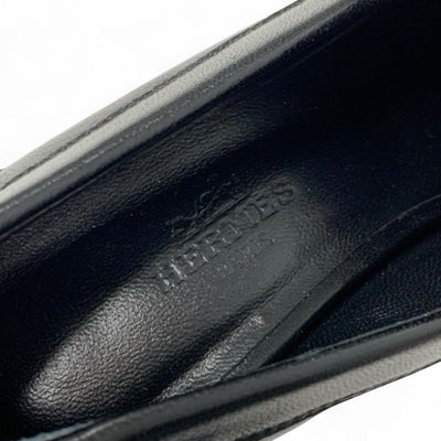 エルメス HERMES グロリアス40 パンプス 靴 シューズ レザー ブラック 黒