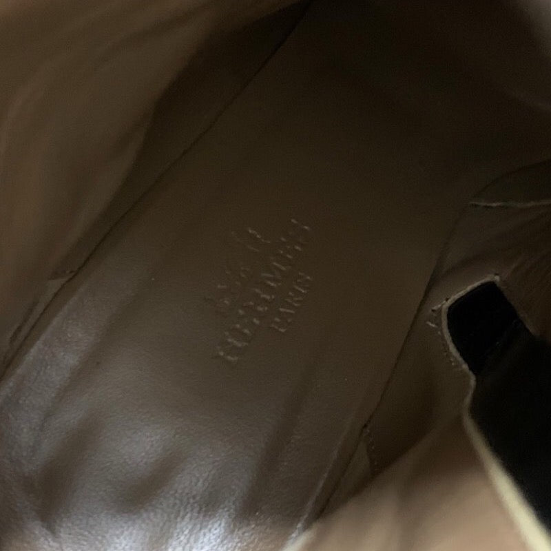 エルメス HERMES ジュウーズ ブーツ ショートブーツ 靴 シューズ レザー ブラック 黒 シルバー ケリー金具