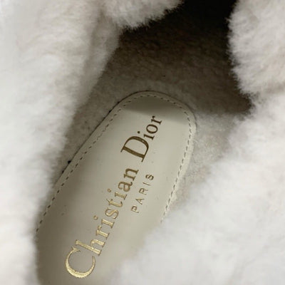 クリスチャンディオール CHRISTIAN DIOR WALK'N'DIOR スニーカー 靴 シューズ ファブリック ムートン ネイビー ホワイト