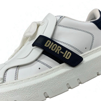 クリスチャンディオール CHRISTIAN DIOR Dior-ID スニーカー 靴 シューズ レザー ラバー ホワイト ブラック ロゴ ベルクロ