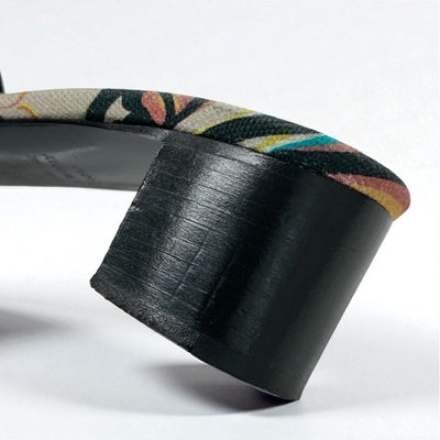 エルメス HERMES オアジス サンダル 靴 シューズ スエード ブラック マルチカラー スタッズ ミュール